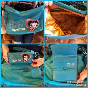 Betty boop purse with matching wallet